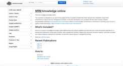 Desktop Screenshot of nrmonline.nrm.gov.au