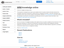 Tablet Screenshot of nrmonline.nrm.gov.au